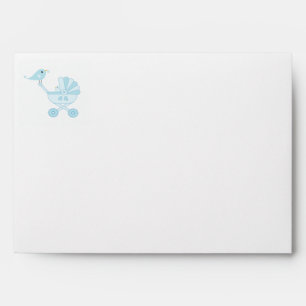 Enveloppe Baby shower d'oiseau bébé imprimé Adresse de retou