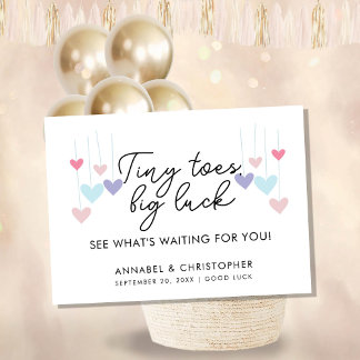 Enveloppe Baby Shower Favor Envelope | Tiny Toes Big Luck | 