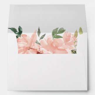 Enveloppe Baby shower Floral Rose Tea Party