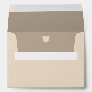 Enveloppe Baby shower minimaliste simple et moderne