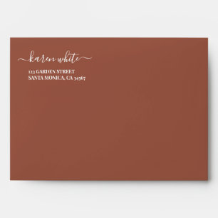 Enveloppe Baby shower Pampas Terracotta