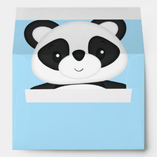 Enveloppe Baby shower Panda Bear