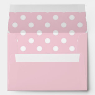 Enveloppe Baby shower Pointe rose
