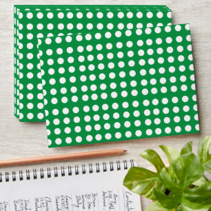 Enveloppe Baby shower Pois vert fête d'anniversaire