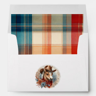 Enveloppe Baby Shower Western Cowboy