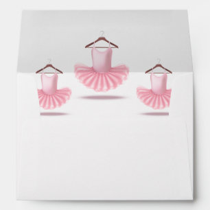 Enveloppe Ballerina Tutu Ballet Rose Girl Élégante Plutôt