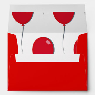 Enveloppe Ballon rouge