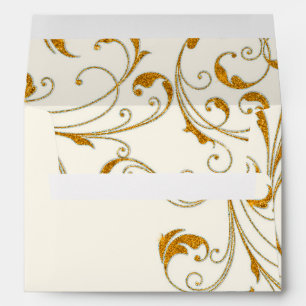 Enveloppe Ballotin Glam Old Hollywood Regency Cravate noire