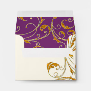 Enveloppe Ballotin Glam Old Hollywood Regency Cravate noire