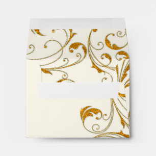 Enveloppe Ballotin Glam Old Hollywood Regency Cravate noire
