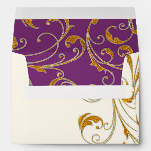 Enveloppe Ballotin Glam Old Hollywood Regency Cravate noire