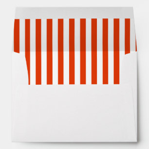 Enveloppe Bande blanche brillante Bande rouge blanche Annive