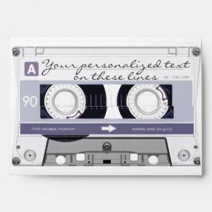 Enveloppe Bande de cassette - gris -
