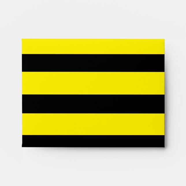 Enveloppe Bande jaune et noire (Devant)