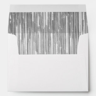 Enveloppe Bandes De Tinsel D'Argent Chic