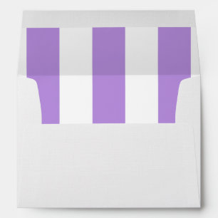 Enveloppe Bandes pourpres, Blancs, Motif rayé