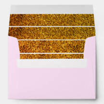 Bandes rose pâle et or (parties scintillant)