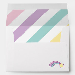 Enveloppe Bandes Unicorne