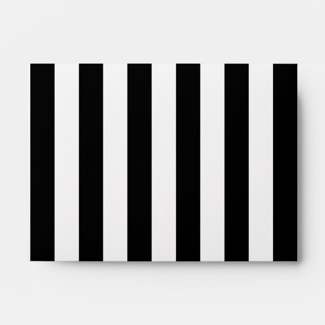 Enveloppe Bandes verticales noires (Devant)