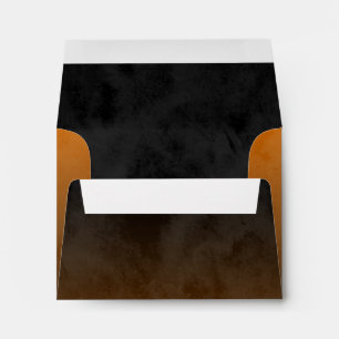 Enveloppe Bar Mitzvah Etoile orange élégante de David Ombre