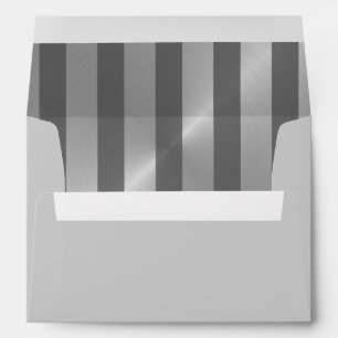 Enveloppe Bar Mitzvah Gris et Argent Star de David