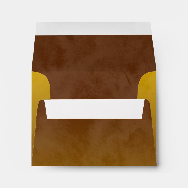 Enveloppe Bar Mitzvah Stylish Yellow Star of David Ombre (Dos (Bas))