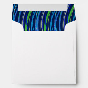 Enveloppe Barreau Mitzvah Bleu et verdure