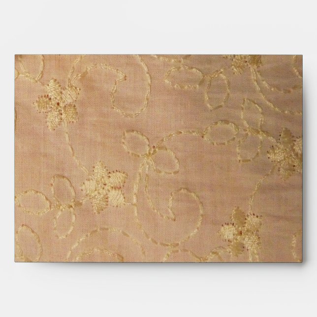 Enveloppe Bat mitzvah de la barre de fleurs des pé (Devant)