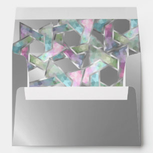 Enveloppe Bat mitzvah Pastel Star de David sur n'importe que