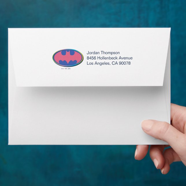 Enveloppe Batman | Logo Pink Polka Dot (Hand)