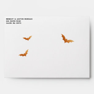 Enveloppe Bats Mariage Halloween Enregistrer La Date