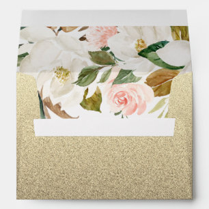 Enveloppe Beau Blush Blanc Floral Mariage toutes les occasio