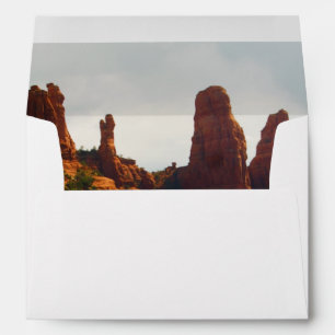 Enveloppe Beau désert de Sedona, votre adresse de retour