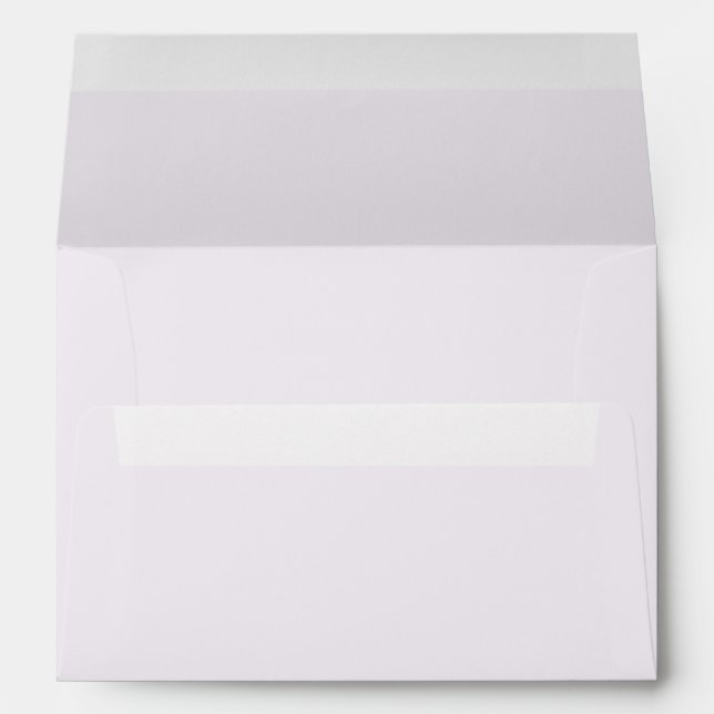 Enveloppe Beau Pastel Purple Mariage (Dos (Bas))