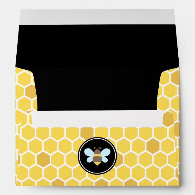 Enveloppe Bee Theme Honeypeb (Dos (Bas))