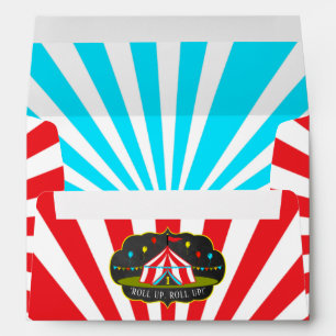 Enveloppe Big Top Carnival Carnival Chalkboard 1er anniversa