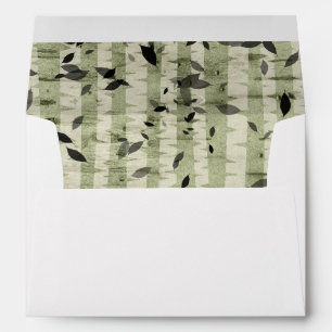 Enveloppe Birch Treks rustiques et Feuille