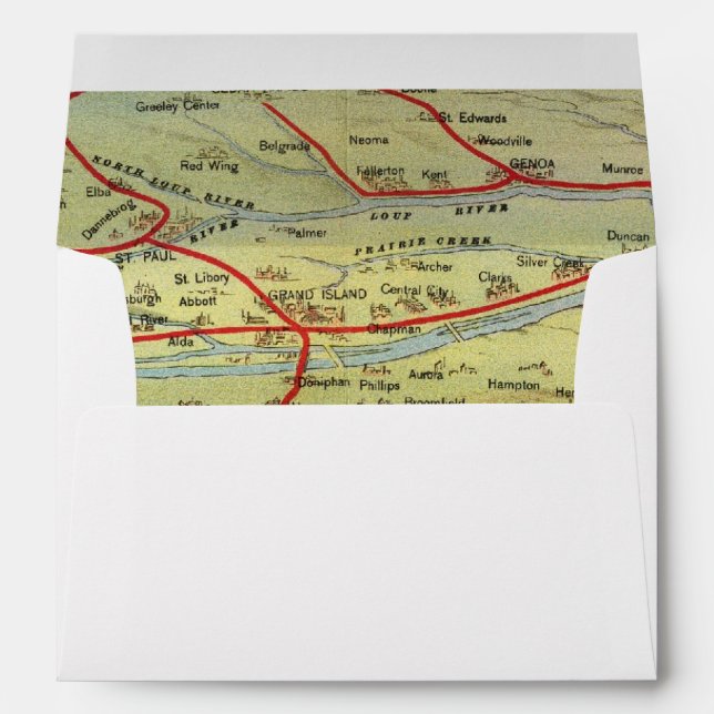 Enveloppe Birdseyes Vue sur les grandes plaines (Dos (Bas))