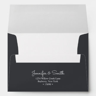 Enveloppe Black  A7 Envelope minimalist & in inviting tone