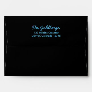 Enveloppe Black Aqua Blue A7