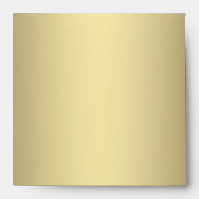 Enveloppe Black Cream Gold Carré (Devant)