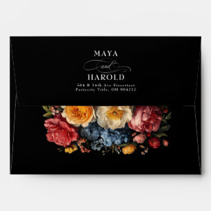 Enveloppe Black Moody Floral Baroque Hollandais Still Life