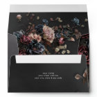 Black Moody Gothic Flowers & Mist Mariage