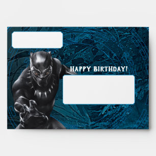 Enveloppe Black Panther   Anniversaire de la tribu Wakanda