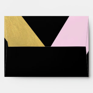 Enveloppe Black Pink & Gold Modern tendance Party