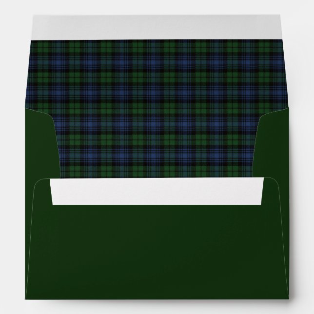 Enveloppe Black Watch Tartan écossais antique (Dos (Bas))
