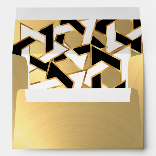 Enveloppe Black White Star de David Gold (Dos (Bas))