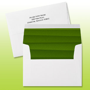 Enveloppe Blanc A7 Vert