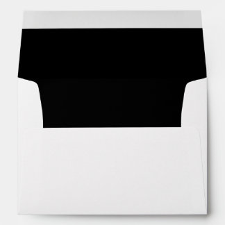 Enveloppe Blanc simple avec noir à l'intérieur