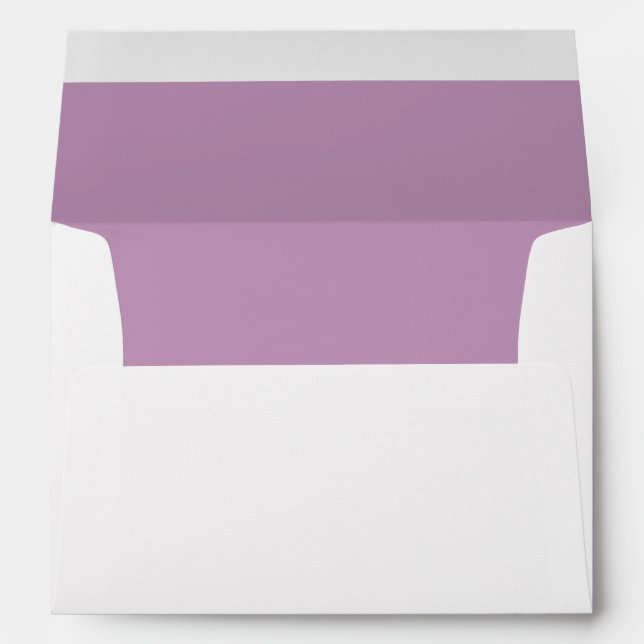 Enveloppe blanche, Lilac violet (Dos (Bas))